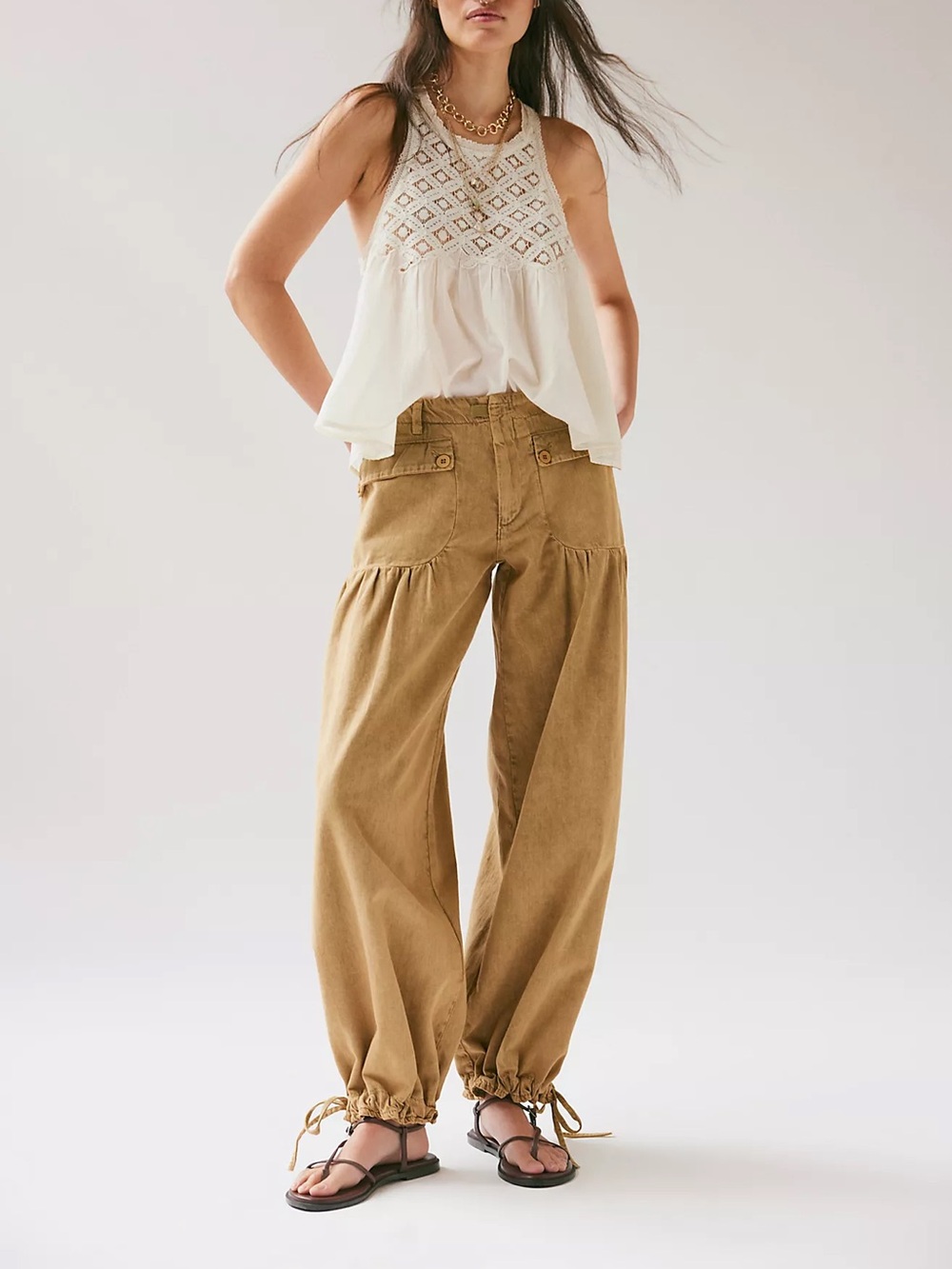 Free people We The Free Lotus Balloon Jeans mustard